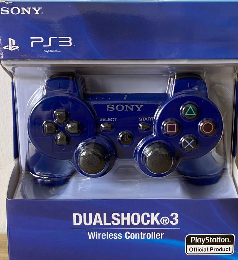 Sony Dualshock 3 Wireless PS3 Controller: Official Sony Gamepad - Blue