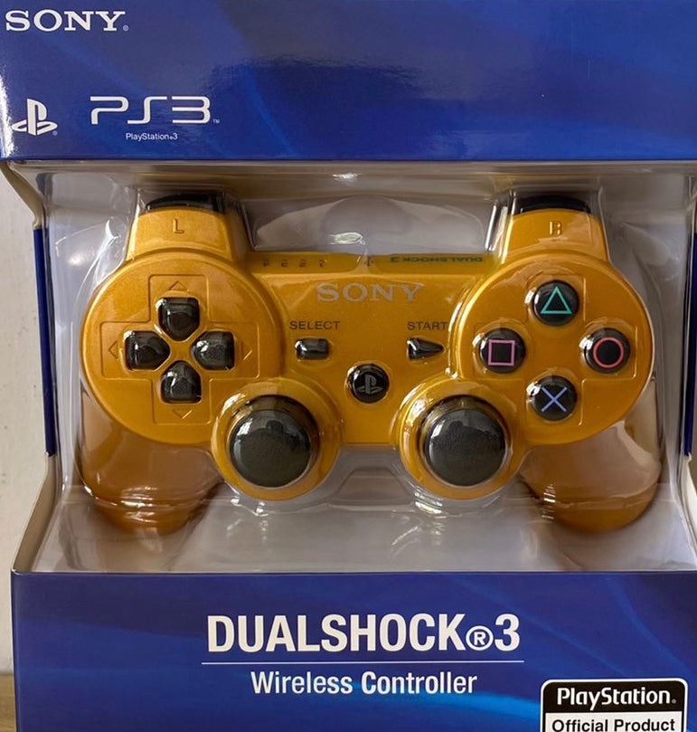 Sony Dualshock 3 Wireless PS3 Controller: Official Sony Gamepad - Gold God of War Ascension Sony