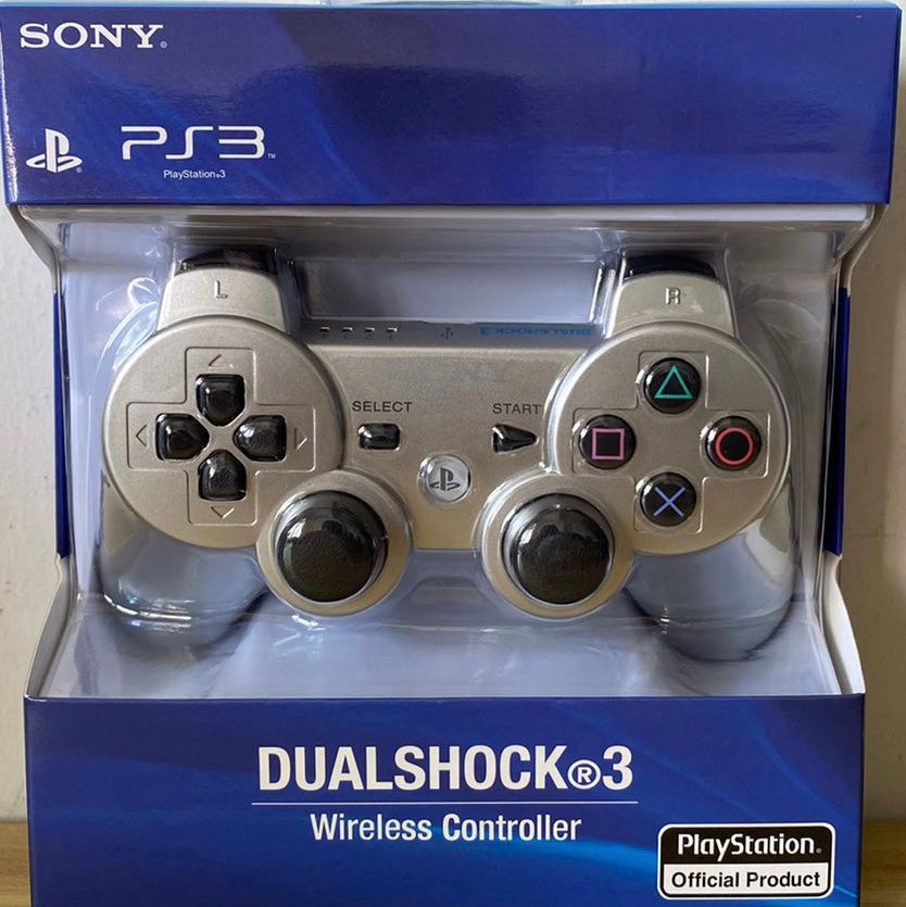 Sony Dualshock 3 Wireless PS3 Controller: Official Sony Gamepad - Silver Sony