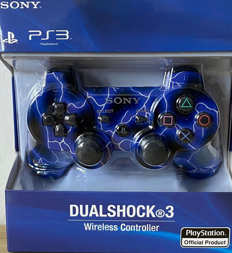 Sony Dualshock 3 Wireless PS3 Controller: Official Sony Gamepad - Blue Thunder